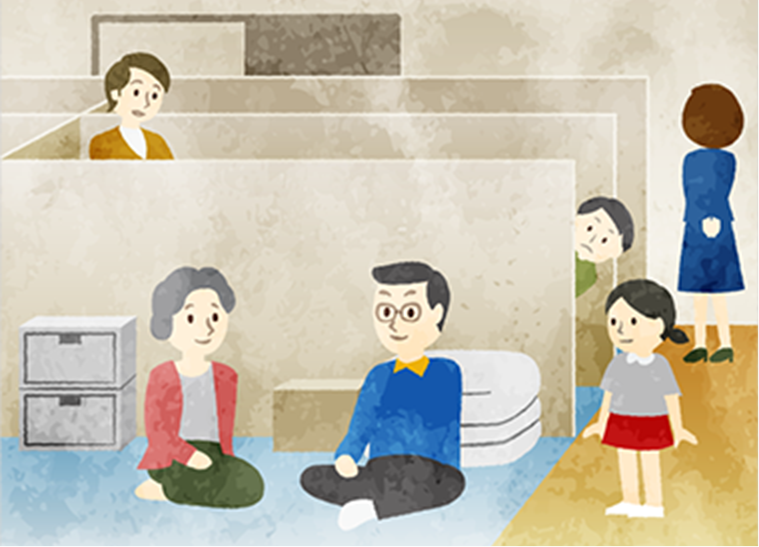 避難所としても快適に過ごせる体育館