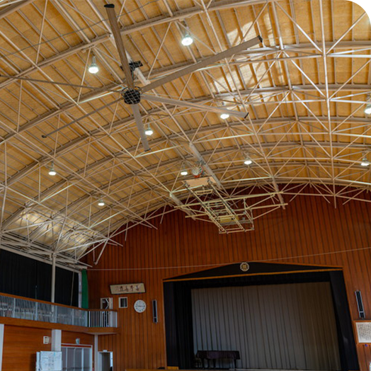 千葉県勝浦市の全小中学校の体育館写真